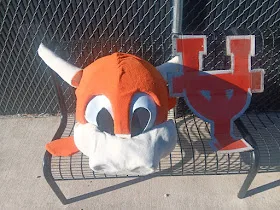 Finished mascot piece at the fair