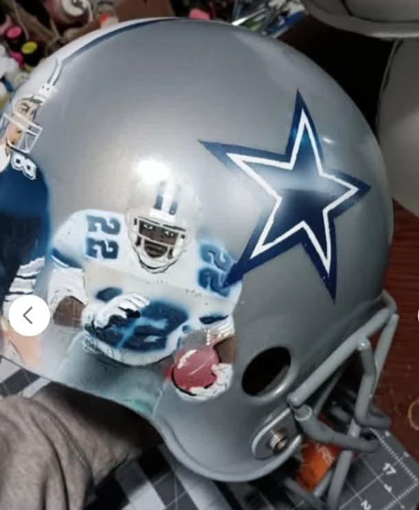 Custom Cowboys helmet