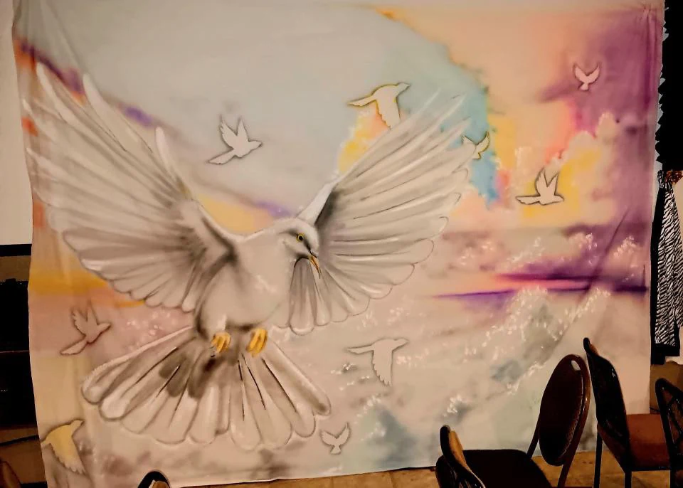 Dove mural
