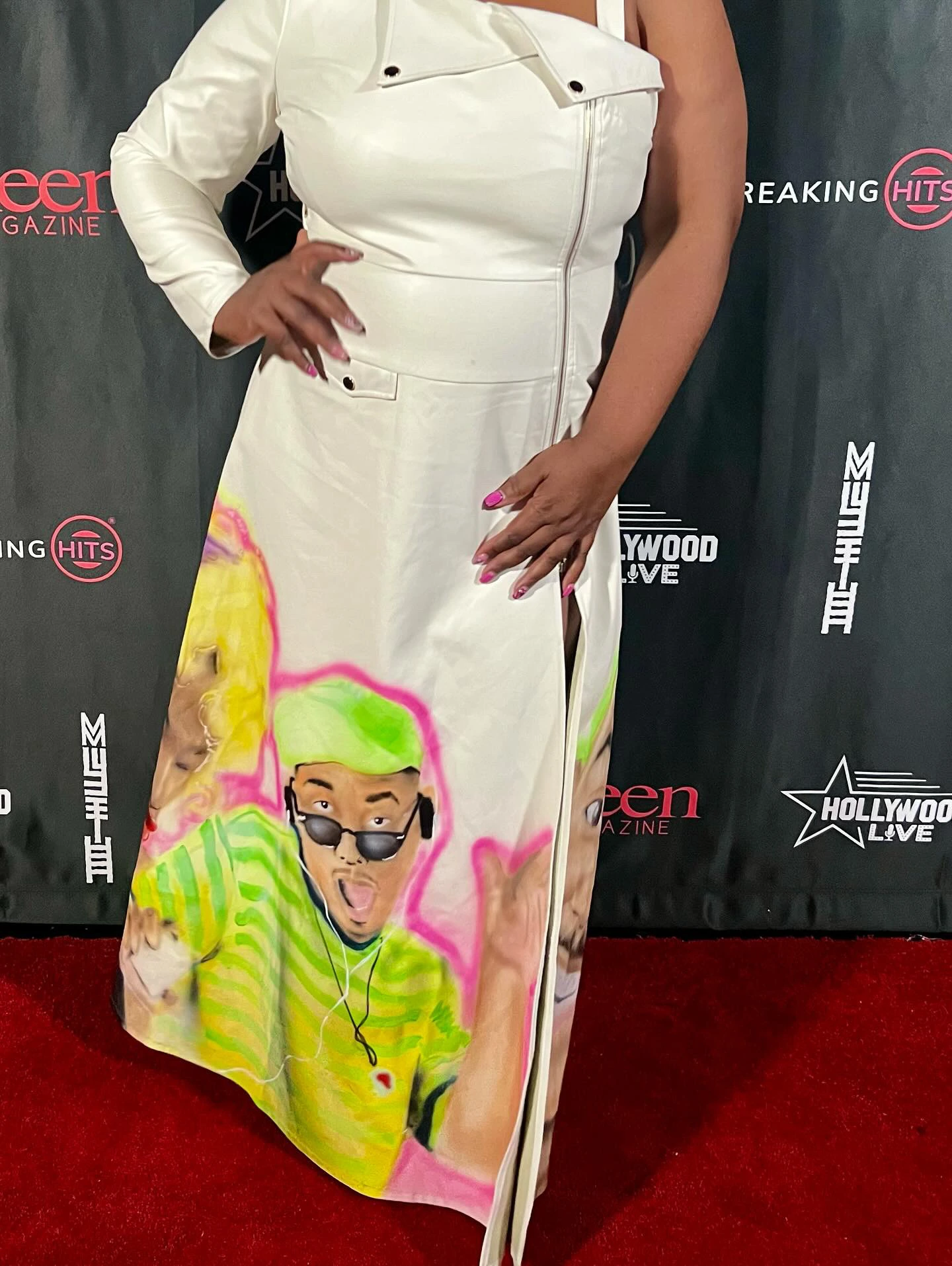 Jonathan Taylor wearable art dress